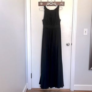 BRIDESMAID Azazie Amber Sleeveless Gown, Black, Size A6